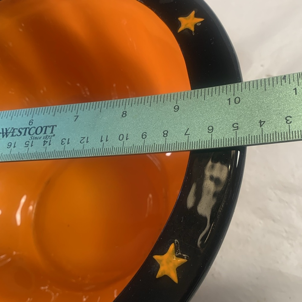 Halloween Grommet 10” Ceramic Jack O Lantern Serving Bowl - Picture 4 of 6
